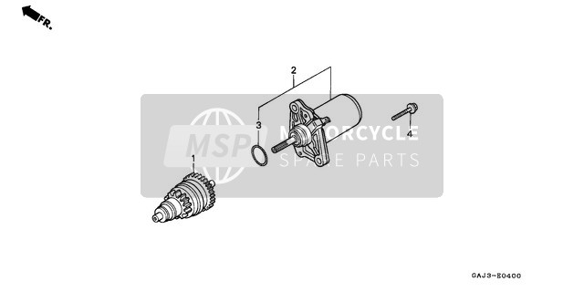 Honda NE50 1990 Starting Motor for a 1990 Honda NE50